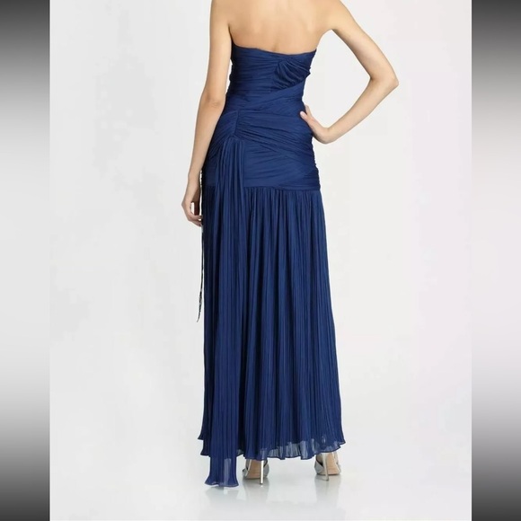 Blue Beaded Maxi Dress by Halston Heritage - Picture 13 of 13